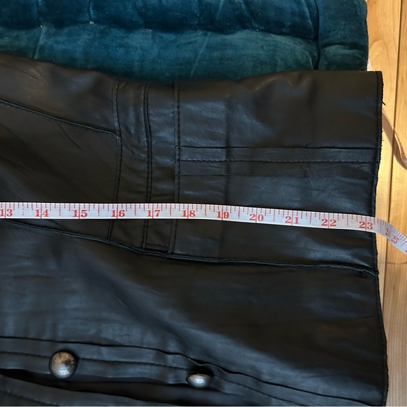 TRIBAL black buttery soft genuine leather jacket blazer size 8 fall classic - Picture 7 of 7